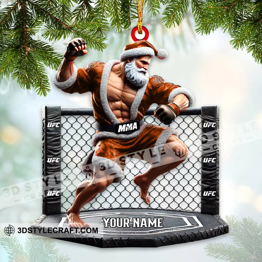 Custom Name Ufc Boxing Ornament Lover Christmas Gift