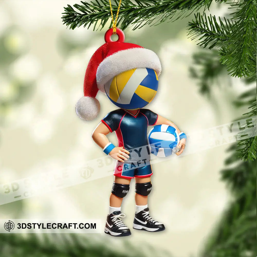 Custom Name Volleyball Ornament Christmas Decoration 3.54’’ / 1