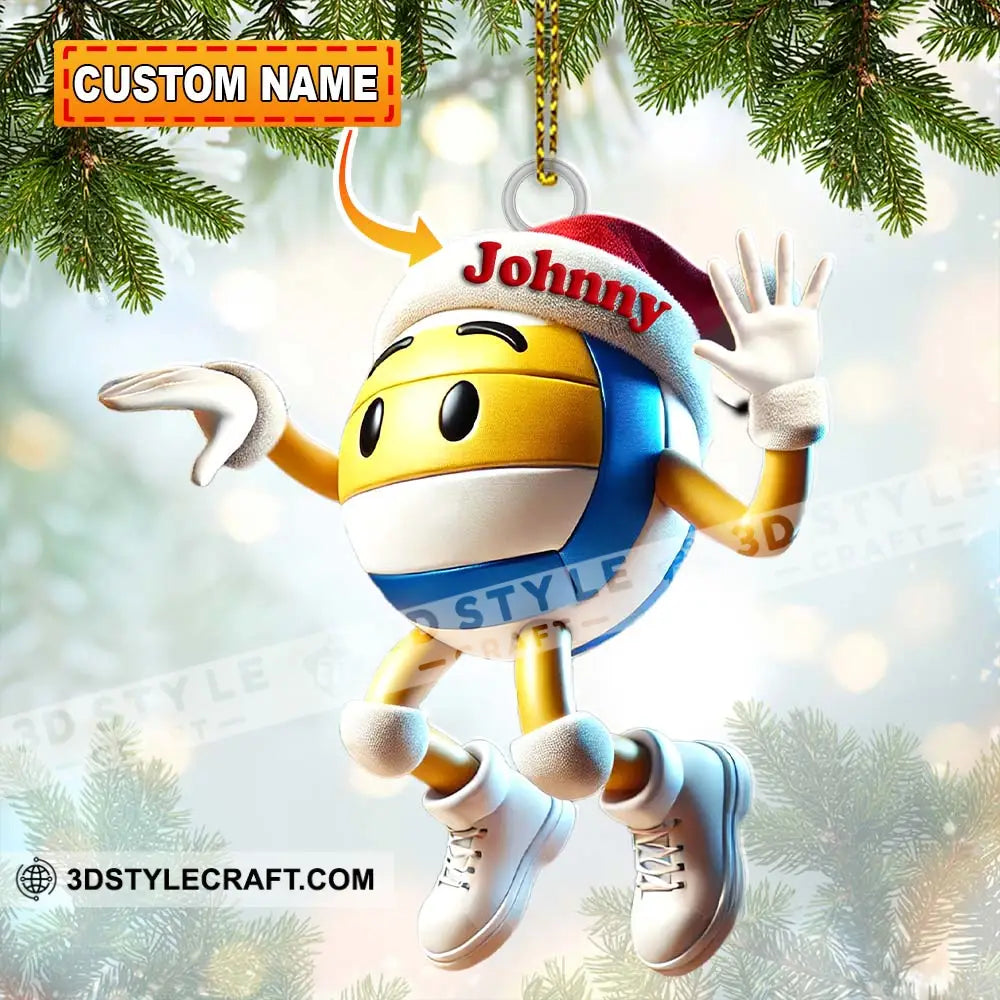 Custom Name Volleyball Ornament Lover Christmas Gift