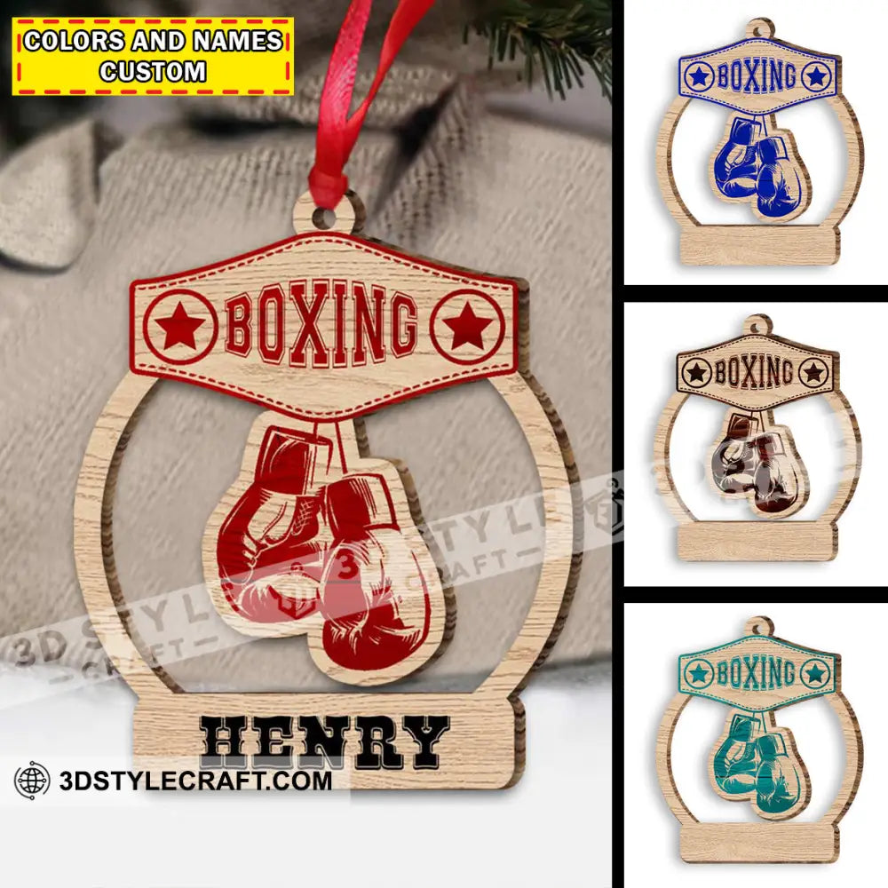 Custom Ornament Boxing Christmas Decor 3.54’’ / 1