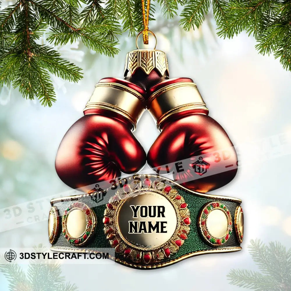 Custom Ornament Boxing Christmas Room Decor 3.54’’ / 1