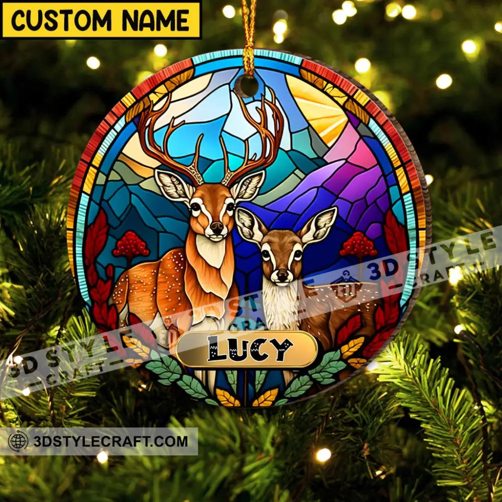 Custom Ornament Christmas Background Vibe Decor