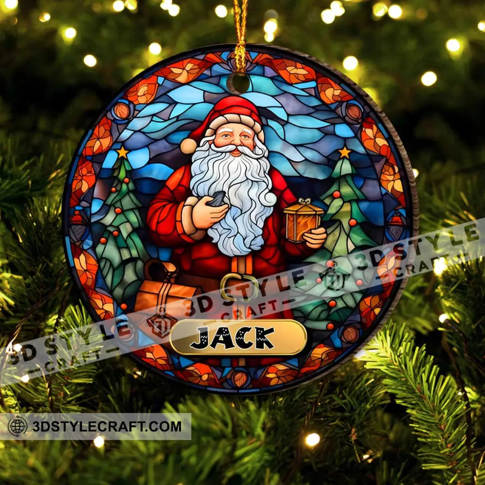 Custom Ornament Christmas Background Vibe Decor