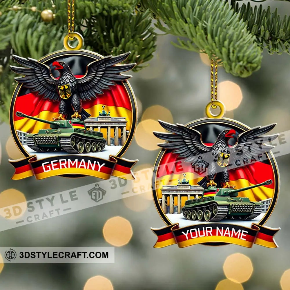 Custom Ornament Germany Logo Christmas Decor