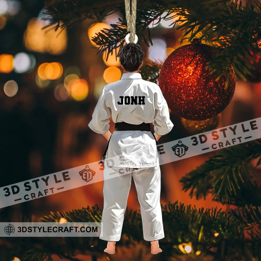 Custom Ornament Judo Outfit Christmas Decor