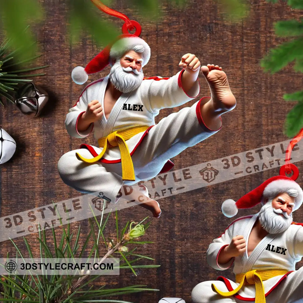 Custom Ornament Judo Santa Christmas Decor