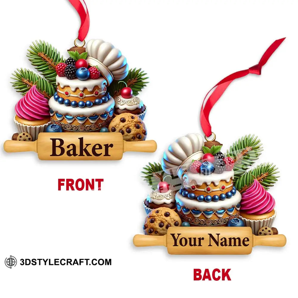 Custom Ornament Sweet Cakes Christmas Decor