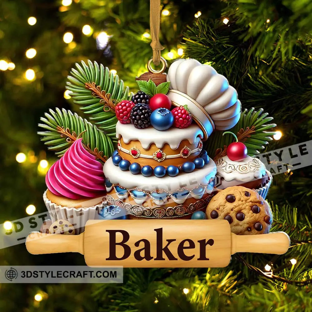 Custom Ornament Sweet Cakes Christmas Decor