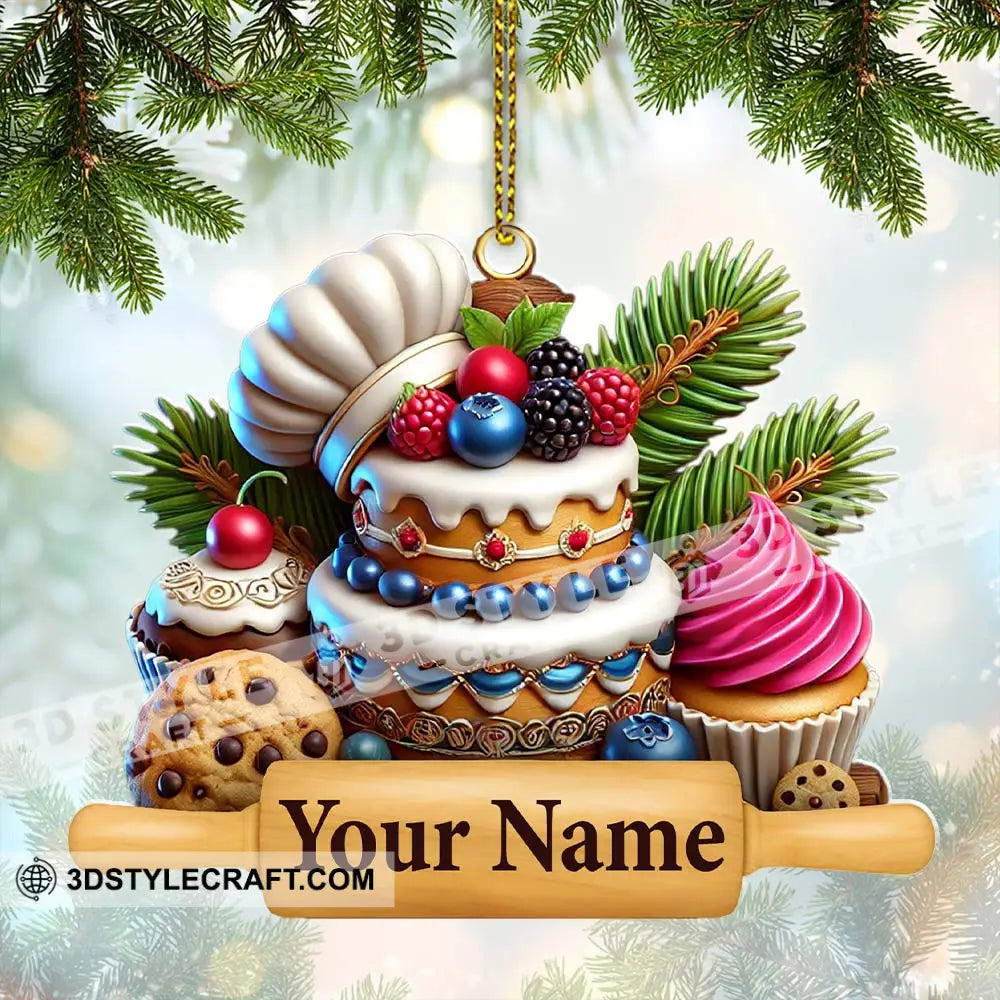 Custom Ornament Sweet Cakes Christmas Decor