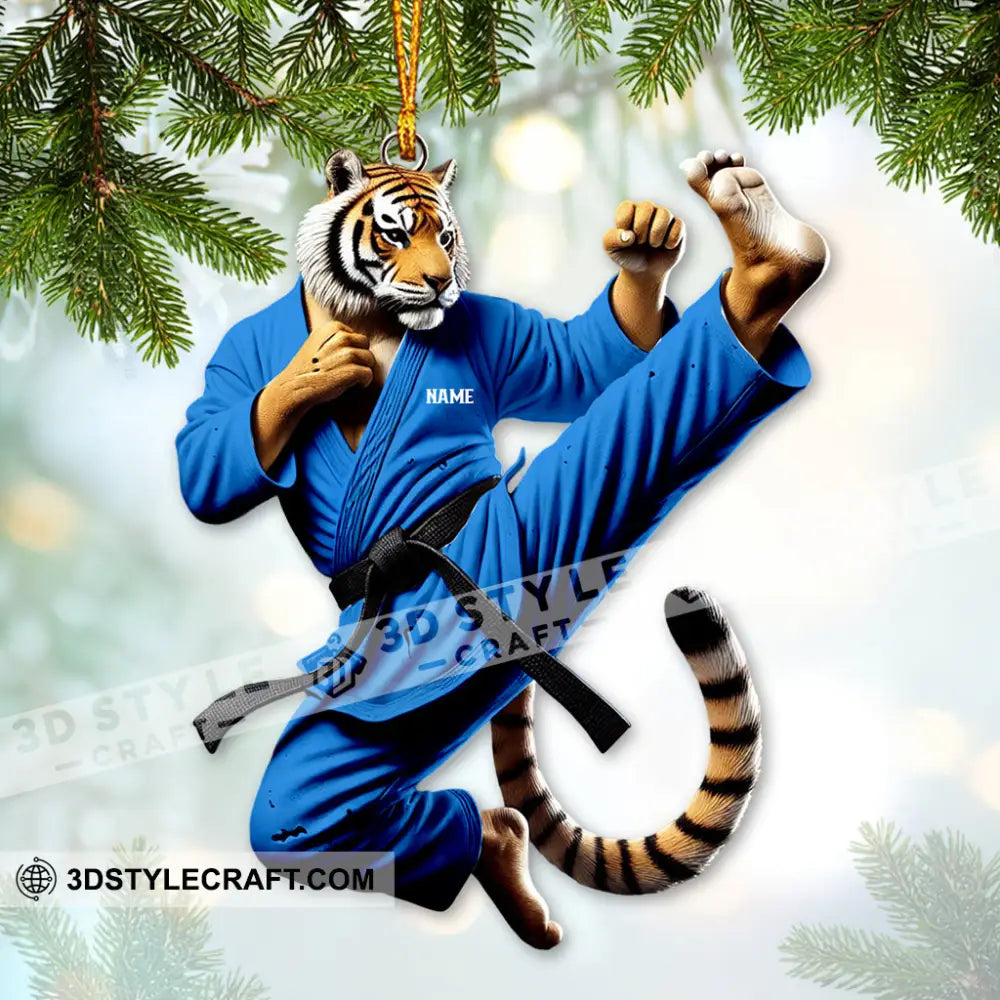 Custom Ornament Tiger Kung Fu Christmas Decor