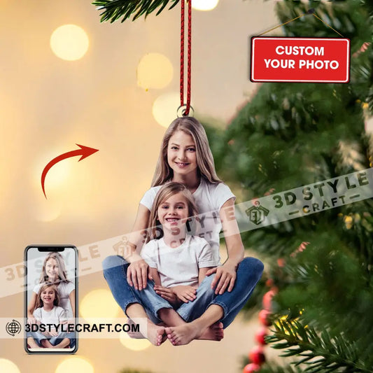 Custom Ornament Your Own Photo Christmas Decor 3.54’’ / 1