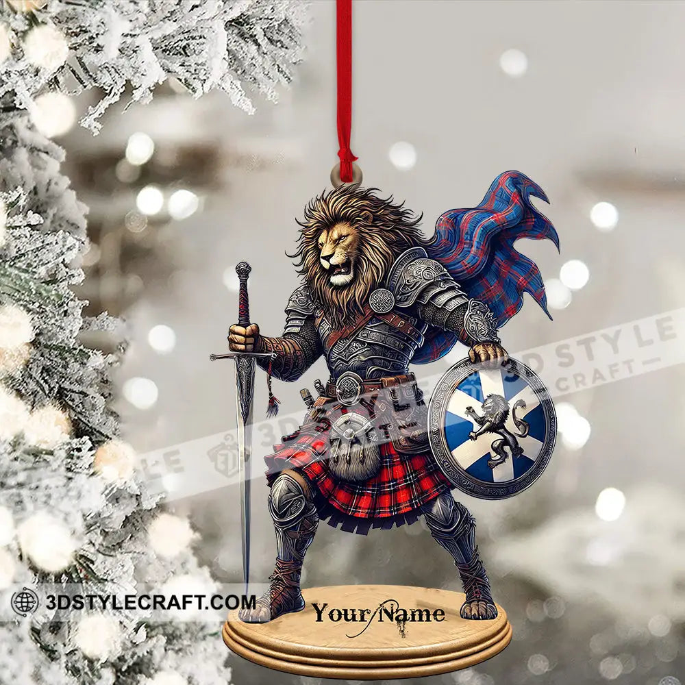 Custom Scotland Lion Ornament Personalized