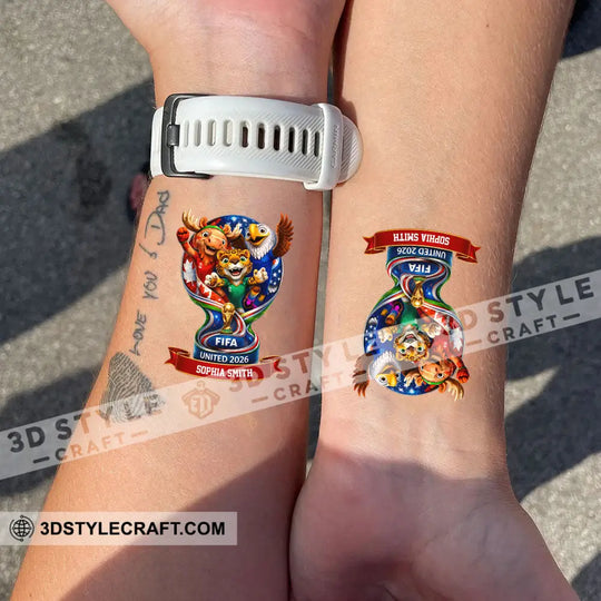 Custom Temporary Tattoo, Personalized Tattoo, Fake Tattoo style option 4