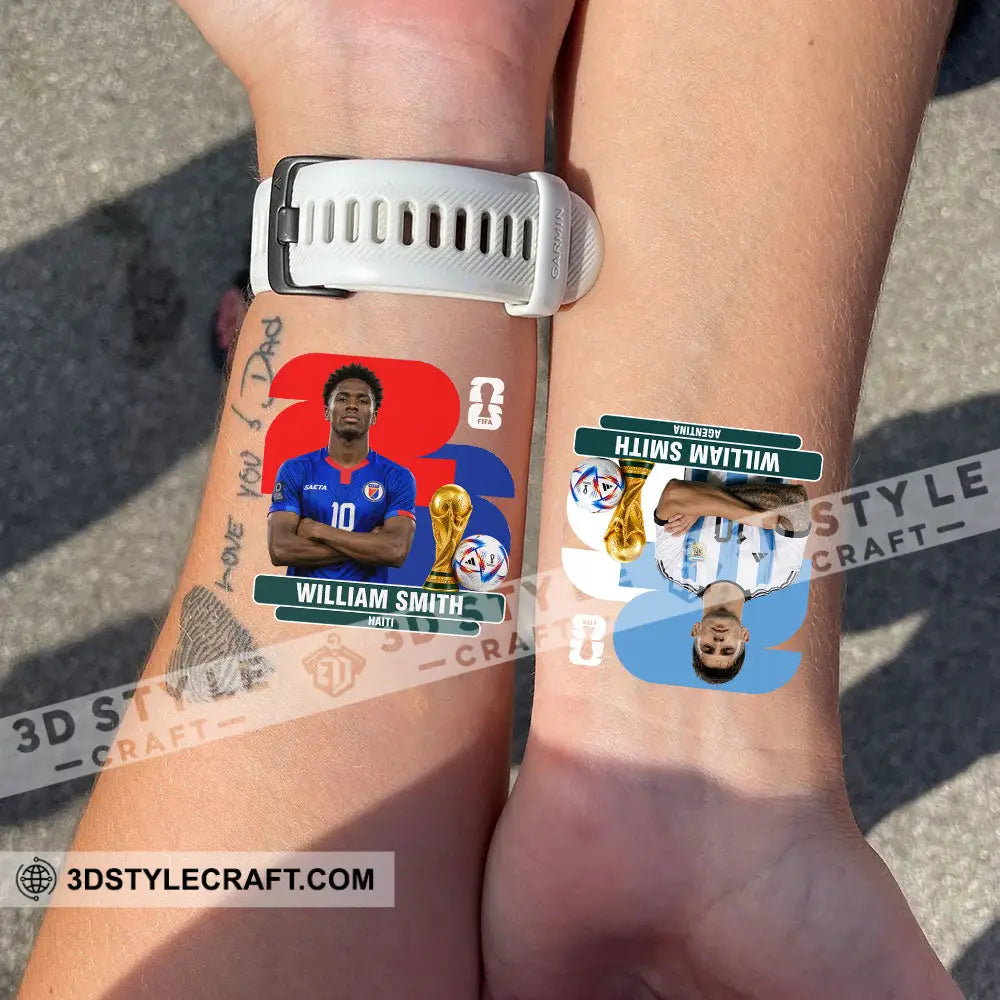 World Cup 2026 Custom Temporary Tattoo Personalized Tattoo Fake Tattoo - Temporary Tattoo