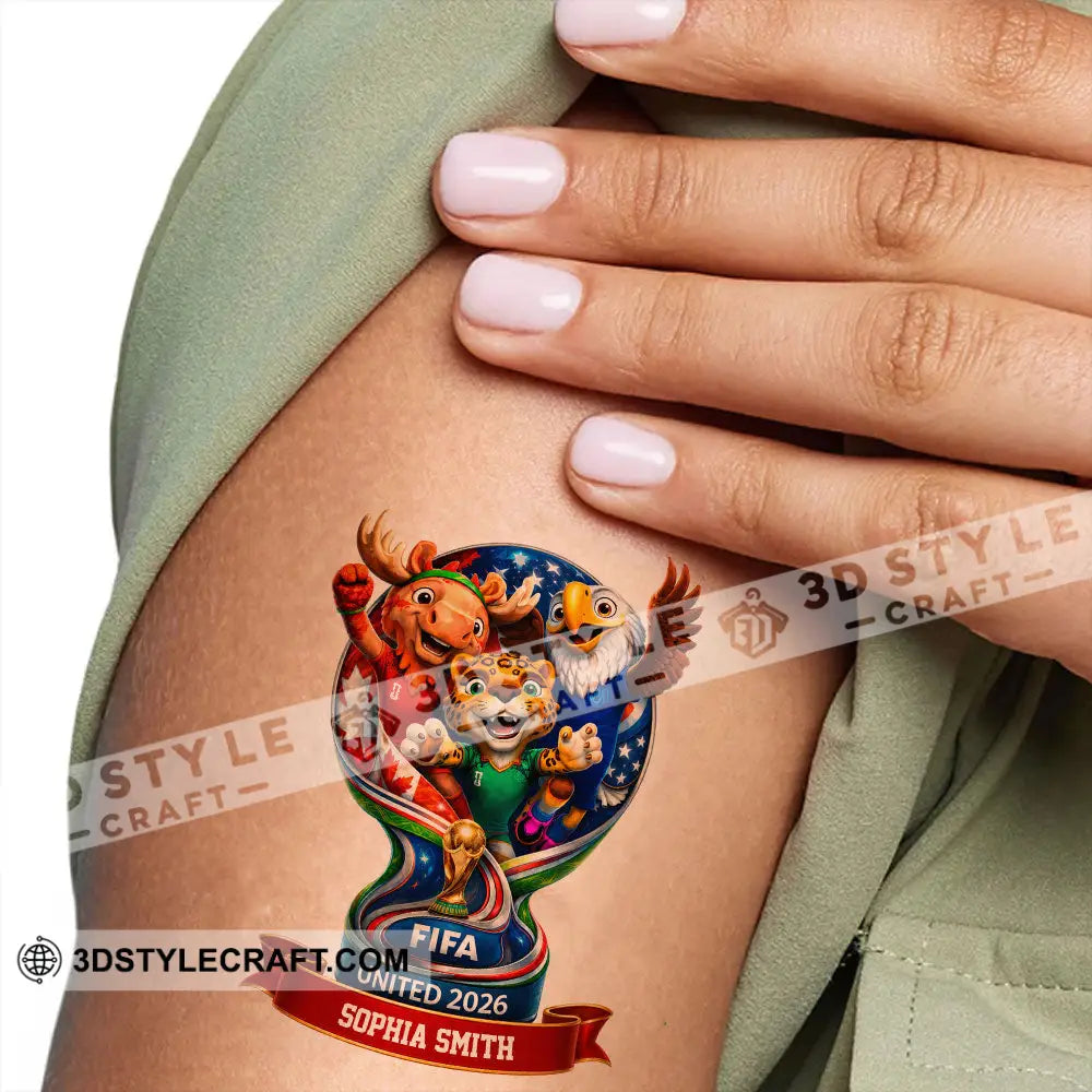 World Cup 2026 Custom Temporary Tattoo Personalized Tattoo Fake Tattoo - Temporary Tattoo