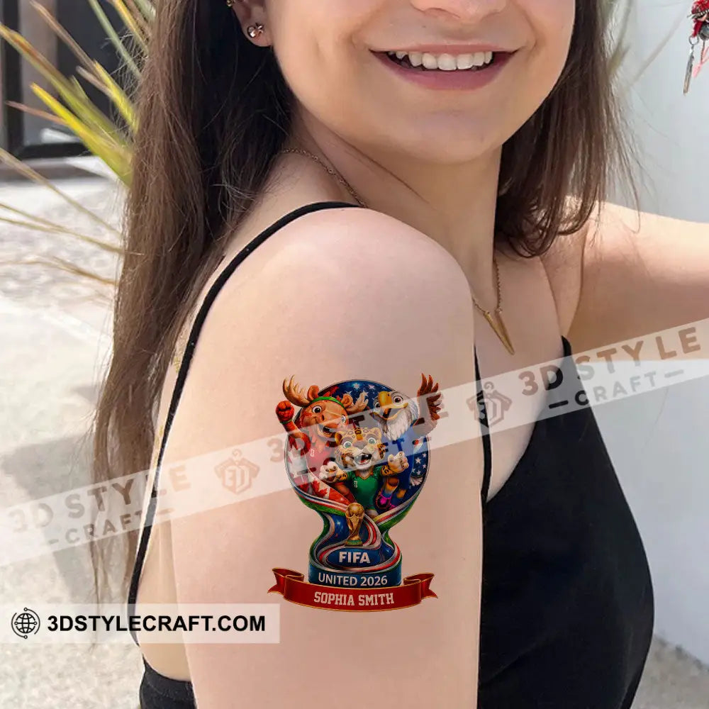 World Cup 2026 Custom Temporary Tattoo Personalized Tattoo Fake Tattoo - Temporary Tattoo