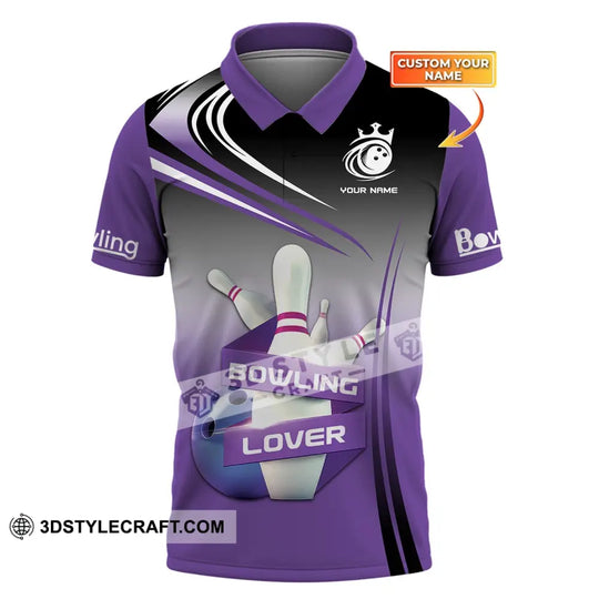 Custom Unisex Polo Shirt, Bowling T-Shirt, Bowling Lover, Gift For Bowling Players style option 1