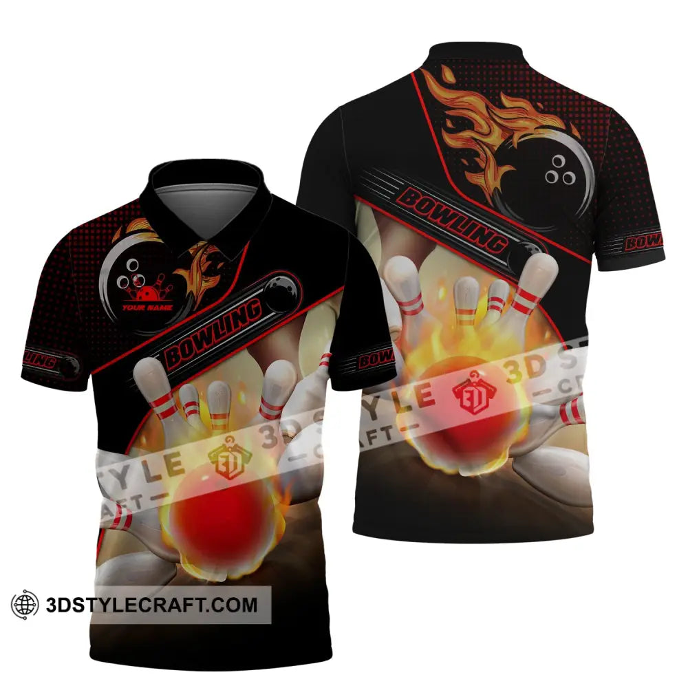 Custom Unisex Shirt Bowling T-Shirt For Lovers Polo / S