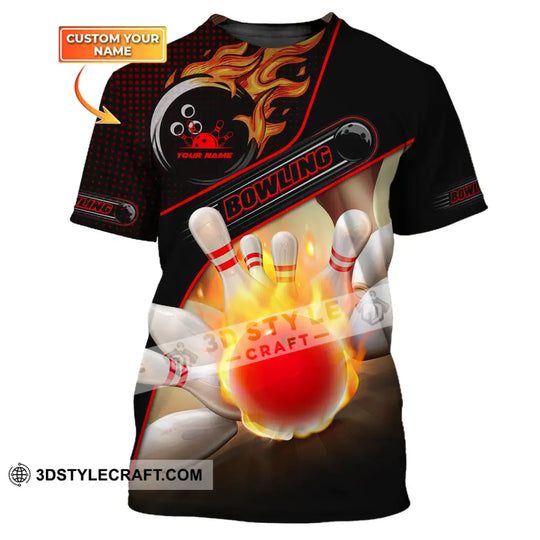 Custom Unisex Shirt, Bowling T-Shirt, Shirt For Bowling Lovers style option 1