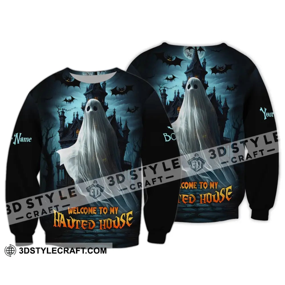 Custom Unisex Shirt Halloween T-Shirt Hoodie For Long Sleeve / S