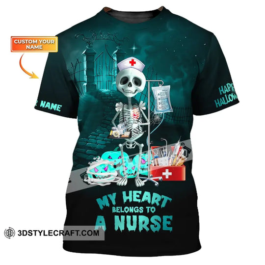 Custom Unisex Shirt, Nurse Halloween T-Shirt, Halloween Hoodie, Shirt For Halloween style option 1