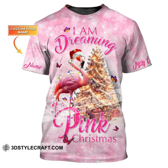 Custom Woman Shirt, Flamingo Christmas Shirt, Christmas Hoodie, Shirt For Christmas style option 1