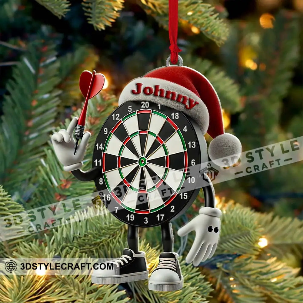 Darts Christmas Ornament Personalized