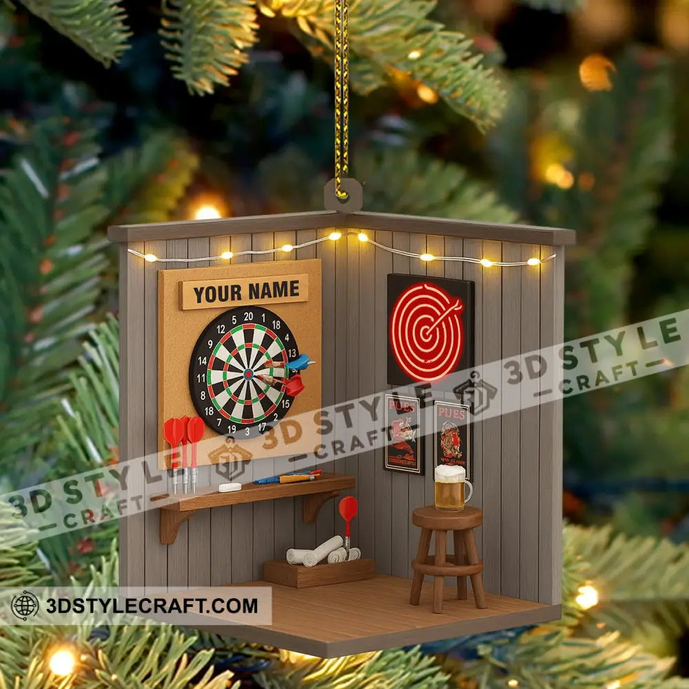 Darts Corner Home Decor Christmas Ornament Personalized Ornament Ornament