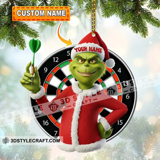 Darts Lover Home Decor Christmas Ornament Personalized Ornament 3.54’’ / 1 Ornament Ornament