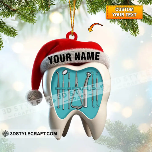 Dentist Christmas Home Decor Ornament Personalized 3.54’’ / 1