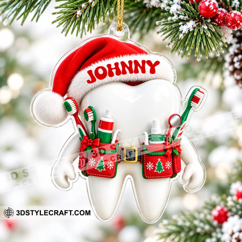 Dentist Home Decor Christmas Ornament Personalized Ornament - Ornament