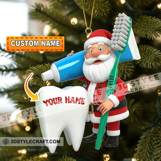 Dentist Home Decor, Christmas Ornament, Personalized Ornament style option 2