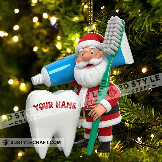 Dentist Home Decor, Christmas Ornament, Personalized Ornament style option 4