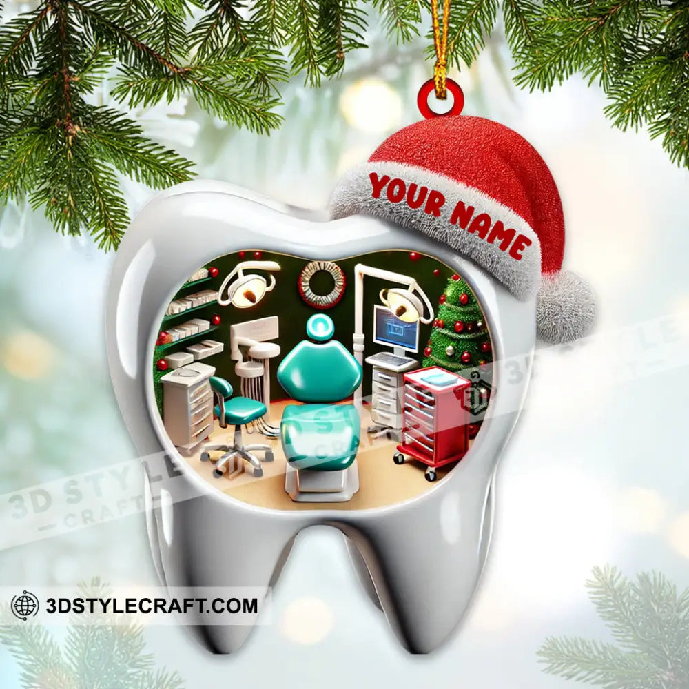 Dentistry Christmas Home Decor Ornament Personalized