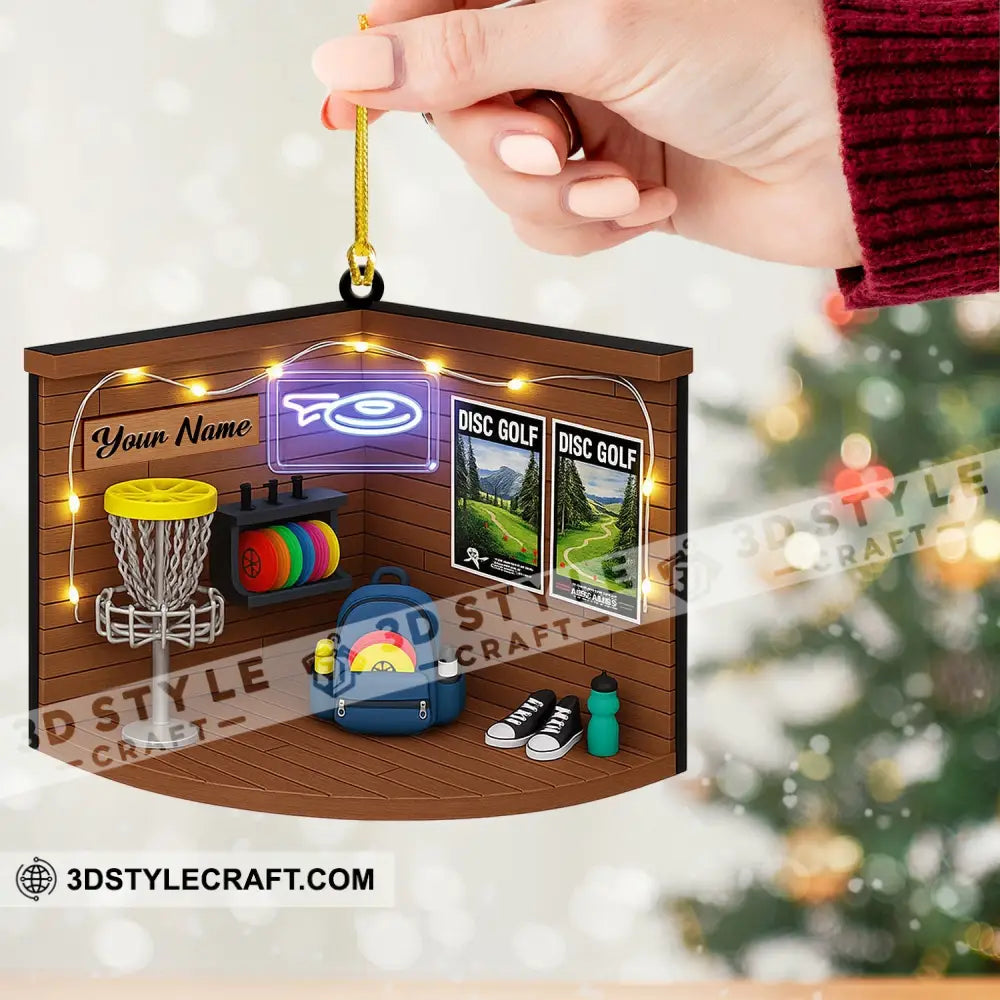 Disc Golf Corner Home Decor Christmas Ornament Personalized Ornament Ornament