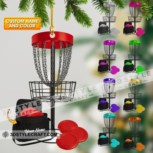 Disc Golf Home Decor Christmas Ornament Personalized Ornament 3.54’’ / 1 Ornament Ornament