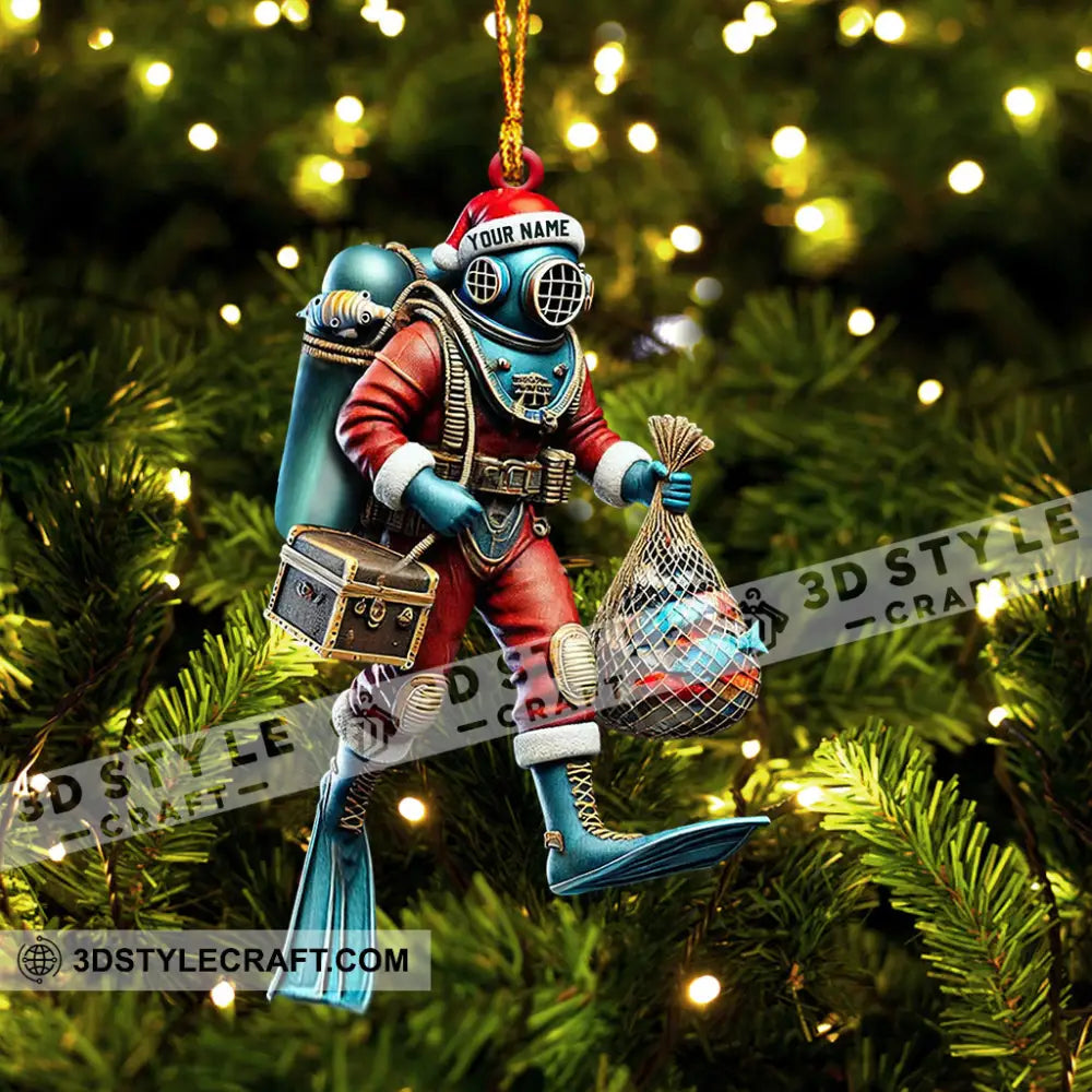 Diving Suit Home Decor Christmas Ornament Personalized