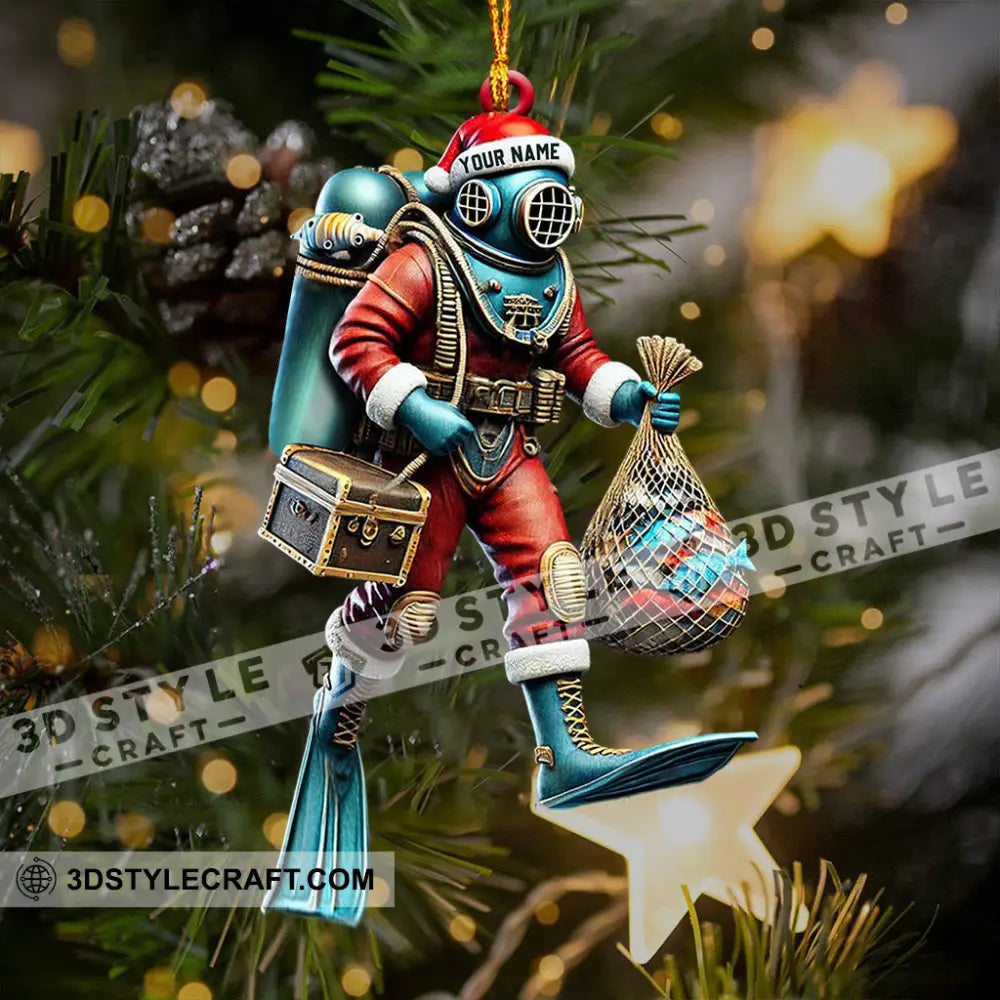 Diving Suit Home Decor Christmas Ornament Personalized