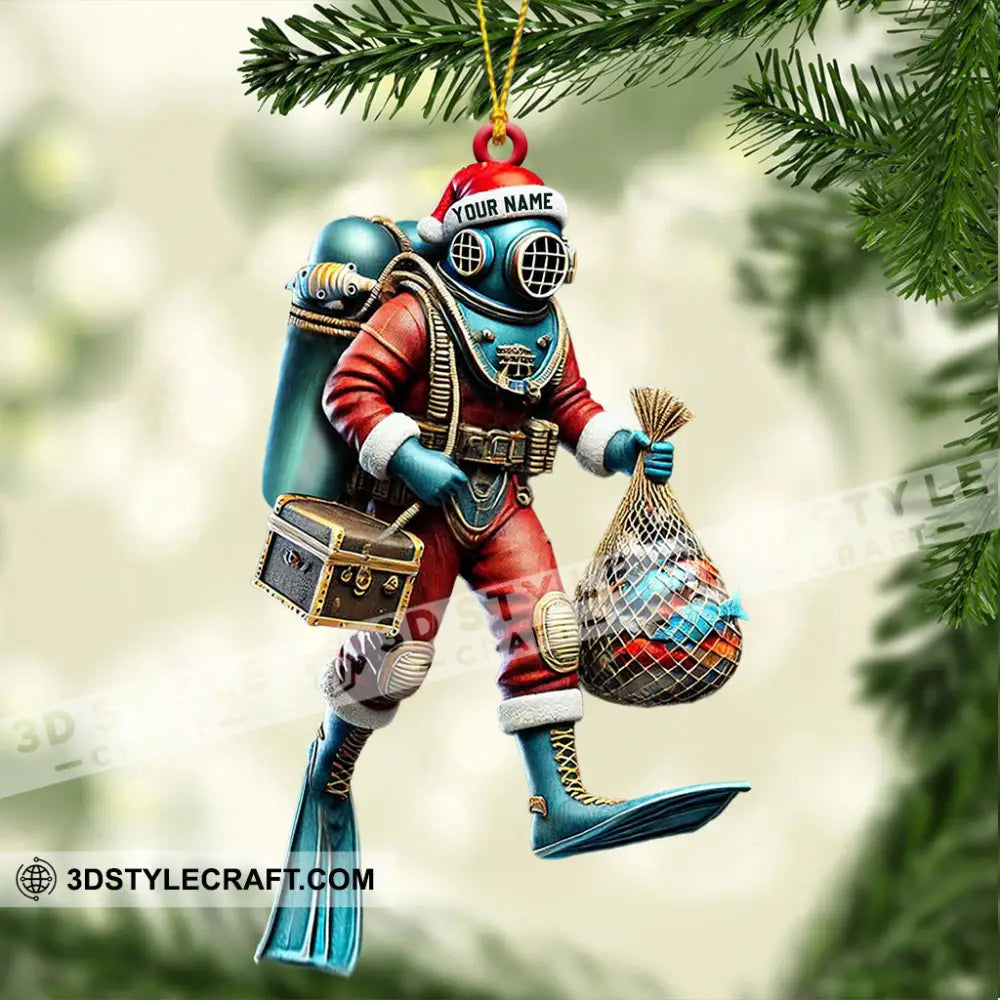 Diving Suit Home Decor Christmas Ornament Personalized