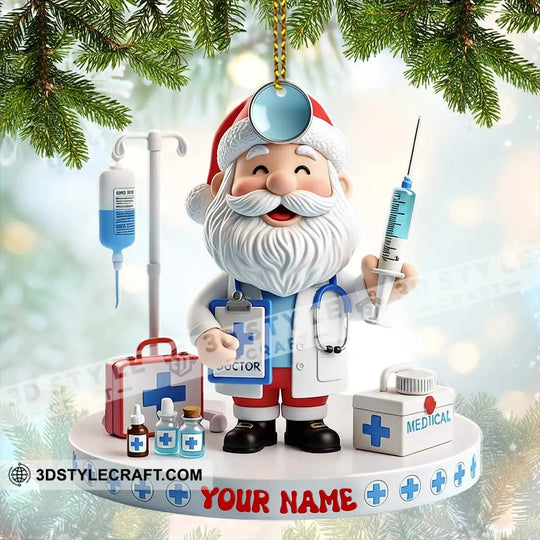 Doctor Home Decor, Christmas Ornament, Personalized Ornament style option 2