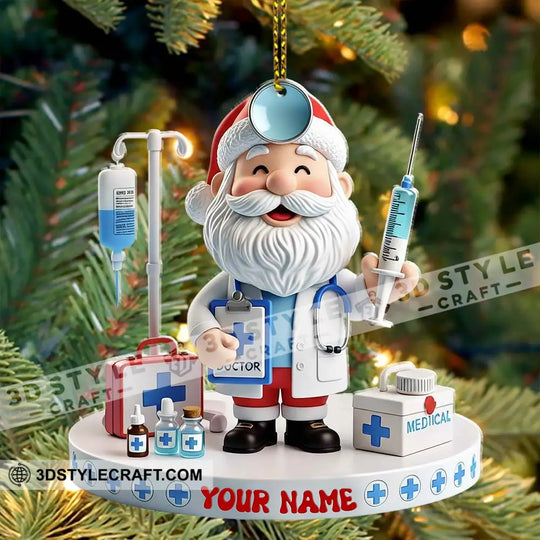 Doctor Home Decor, Christmas Ornament, Personalized Ornament style option 4