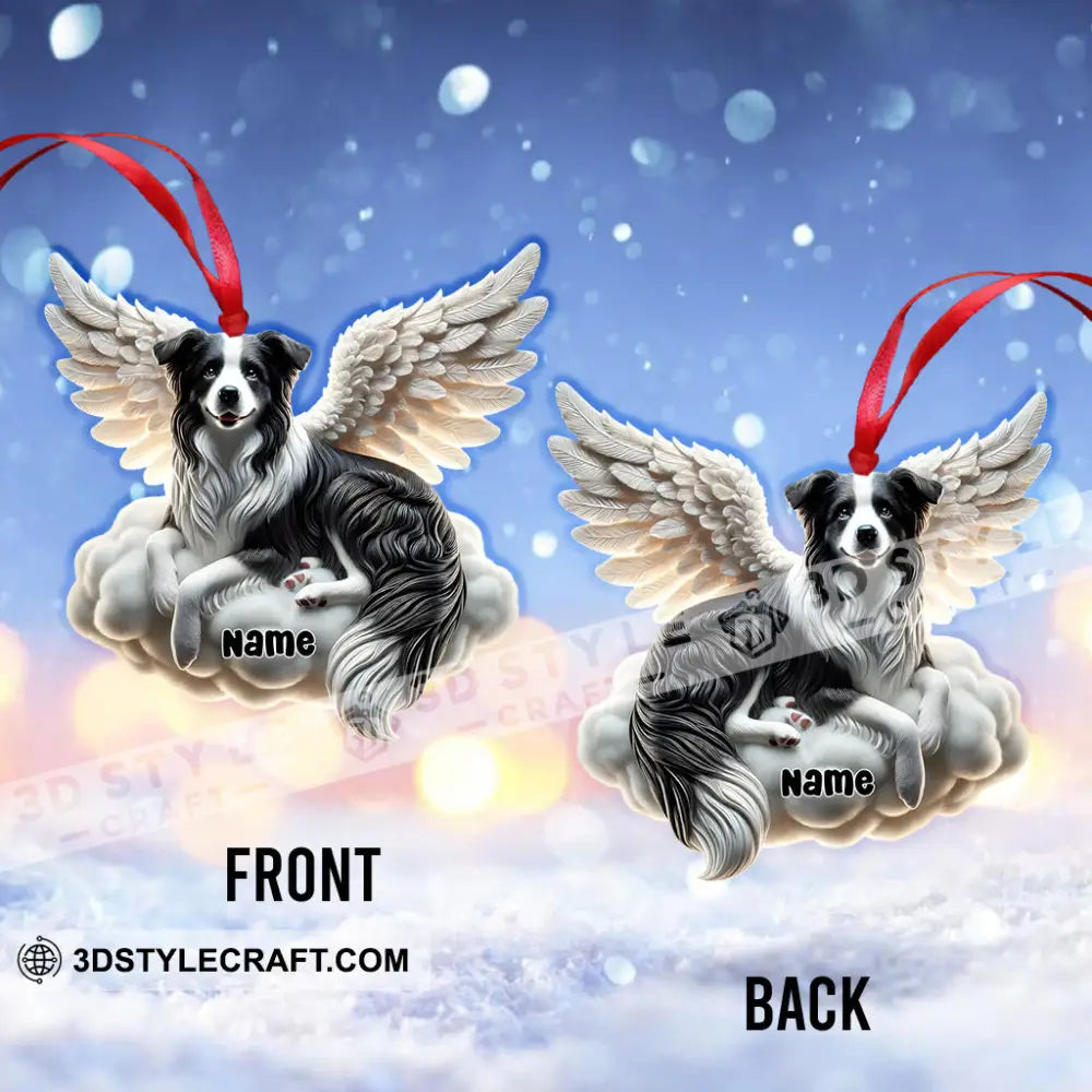 Dog Angel Christmas Home Decor Ornament Personalized