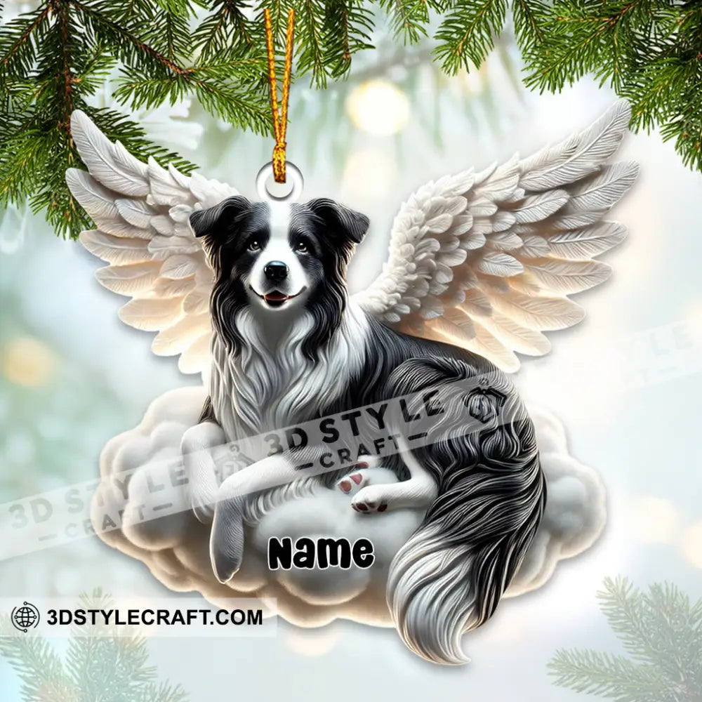 Dog Angel Christmas Home Decor Ornament Personalized