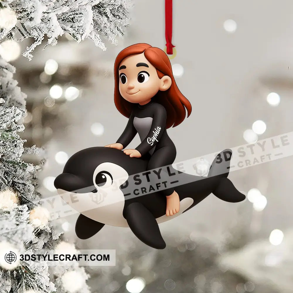 Dolphin Training Home Decor Christmas Ornament Personalized Ornament Ornament