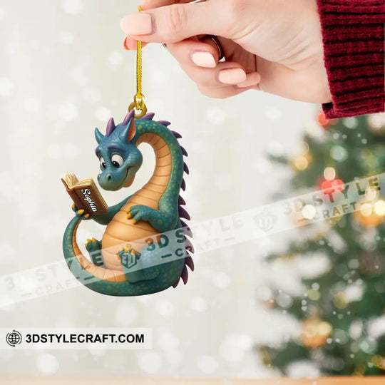 Dragon Home Decor, Christmas Ornament, Personalized Ornament style option 2