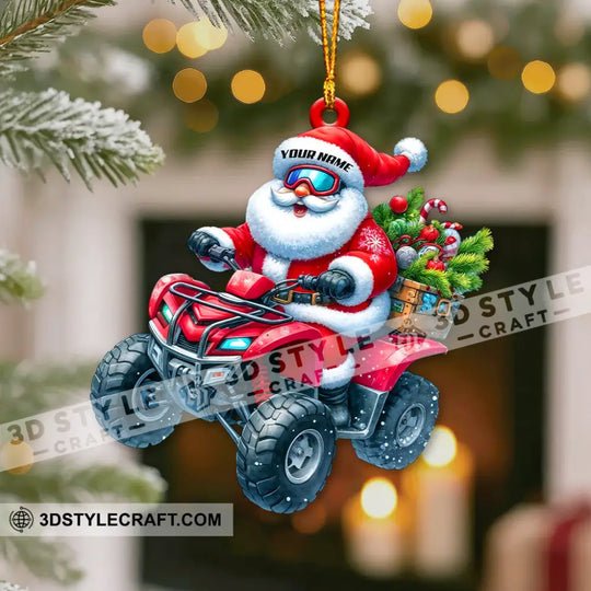 Driver Santa, Home Decor, Christmas Ornament, Personalized Ornament style option 3