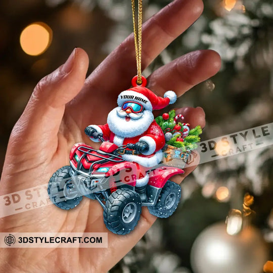 Driver Santa, Home Decor, Christmas Ornament, Personalized Ornament style option 2