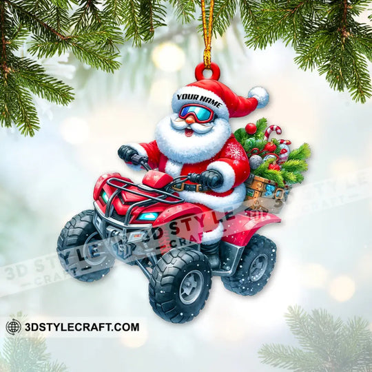 Driver Santa, Home Decor, Christmas Ornament, Personalized Ornament style option 4