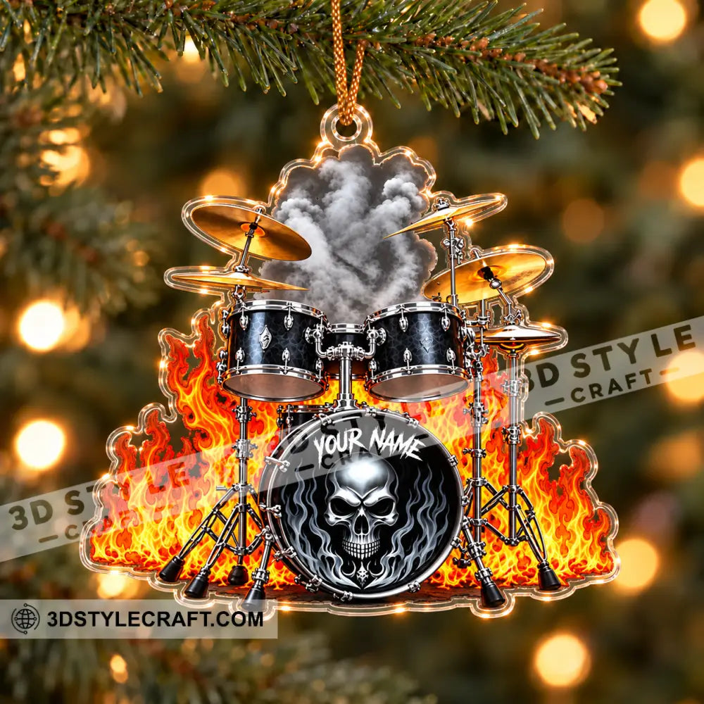 Drummer Home Decor Christmas Ornament Personalized Ornament - Ornament
