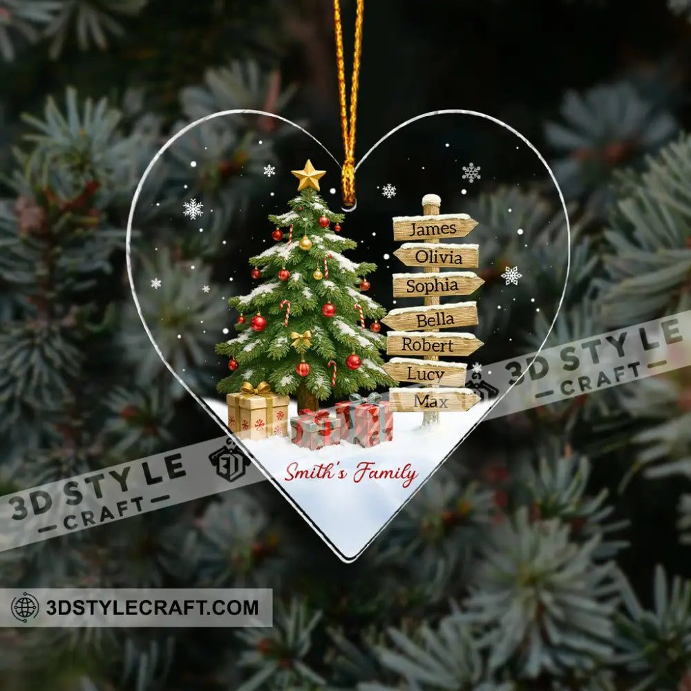 Family Home Decor Christmas Ornament Personalized Ornament Ornament